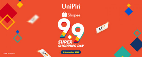9.9 Super Shopping Day UniPin Diskon 25% di Shopee